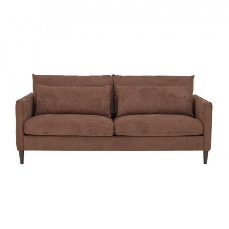 Canapé tissu marron 3 places - Thess 