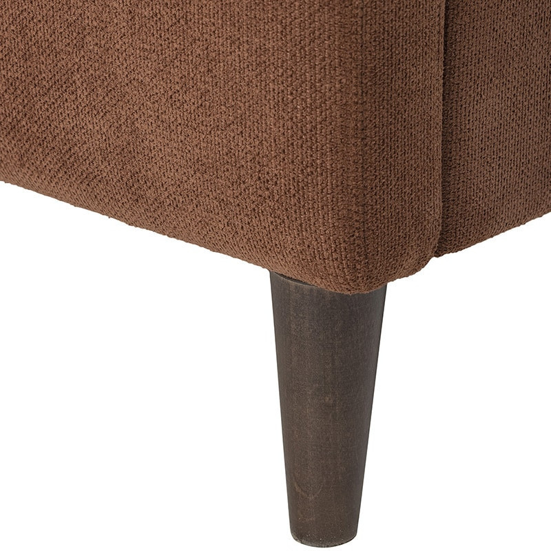 Canapé tissu marron 3 places - Thess 