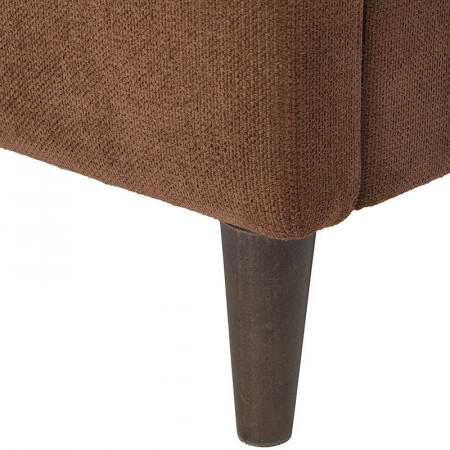 Canapé tissu marron 3 places - Thess 