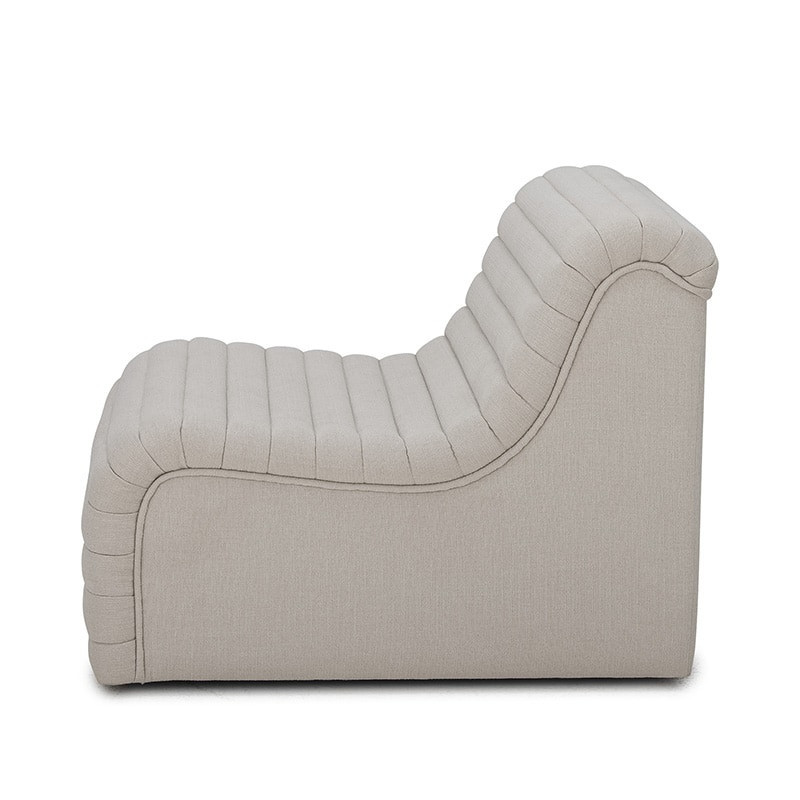 Fauteuil blanc design rétro - Allure 