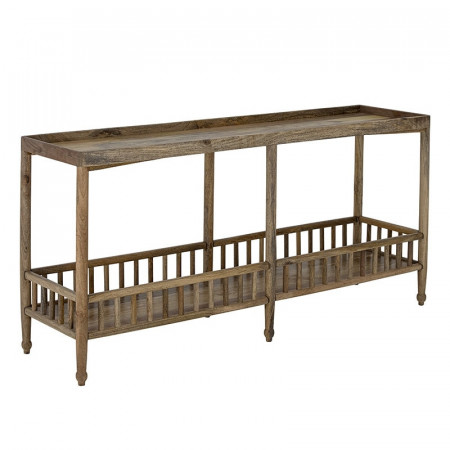 Grande console en bois avec rangement - Sali 