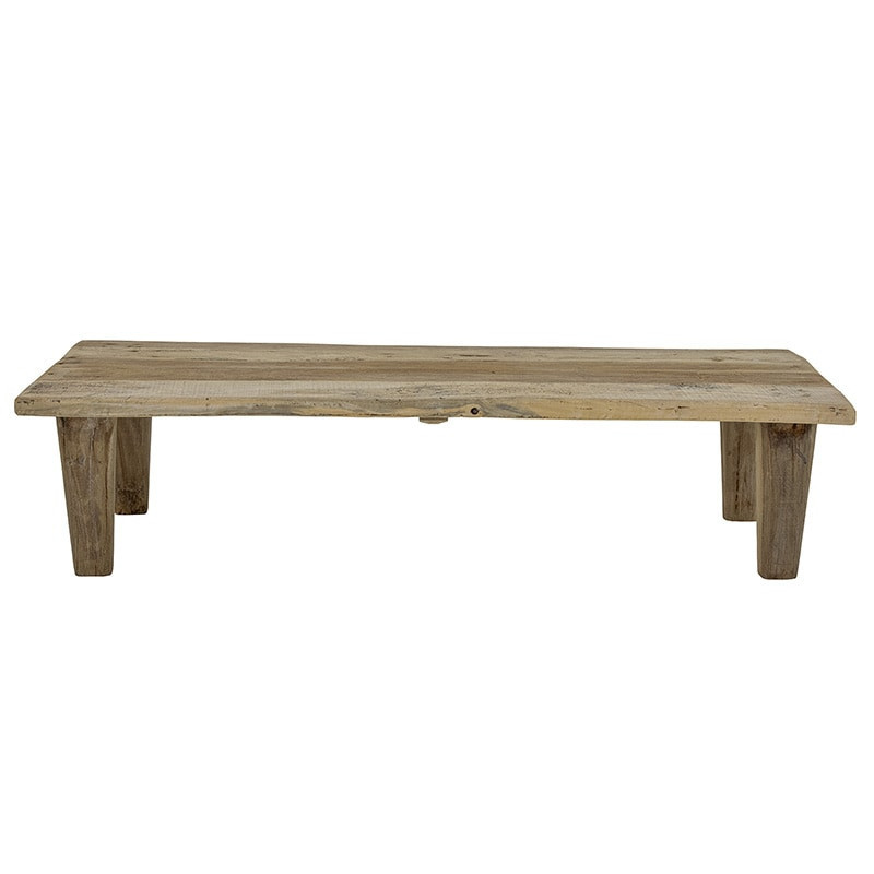 Table basse rectangulaire en bois recyclé aspect brut - Riber 