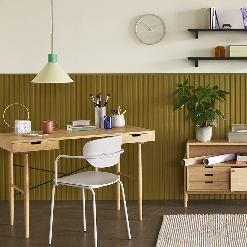 Bureau design scandinave en bois Hubsch - Sine