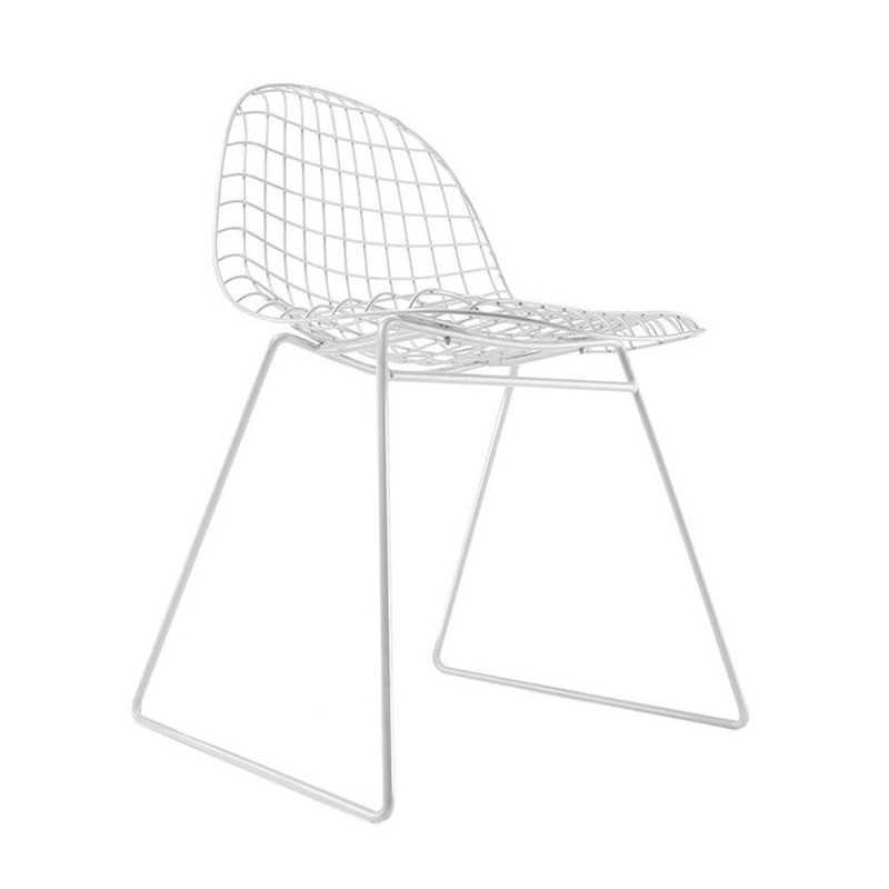 Chaise design métal blanc - Filo