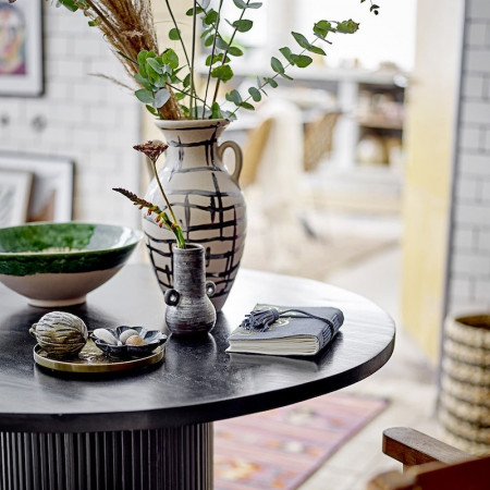 Vase peint motif abstrait fait main - Ohana 