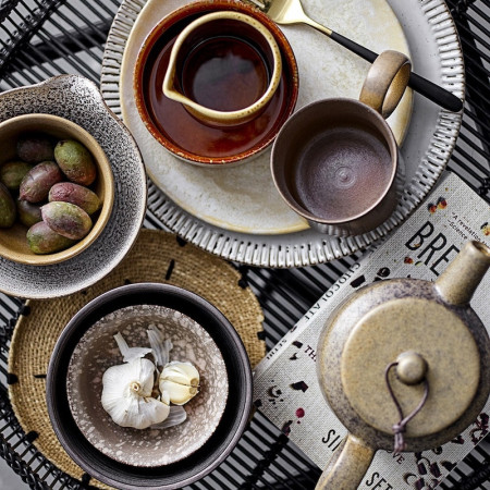 Bol fait main en grès nature D16,50cm - Thea 