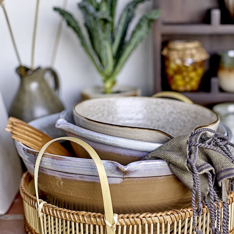 Bol fait main en grès nature D16,50cm - Thea 