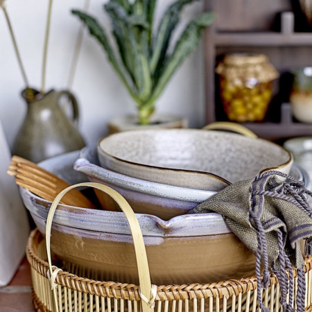 Bol fait main en grès nature D16,50cm - Thea 