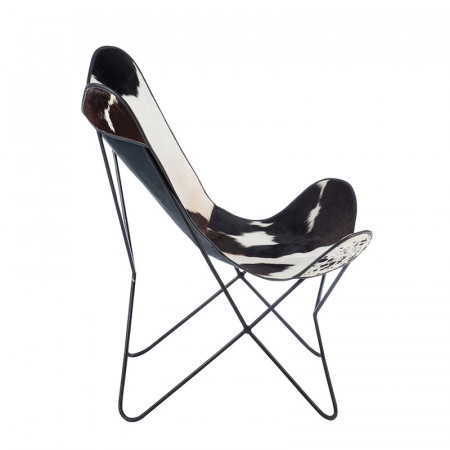 Fauteuil papillon peau de vache design - Cow 