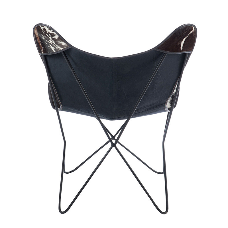 Fauteuil papillon peau de vache design - Cow 