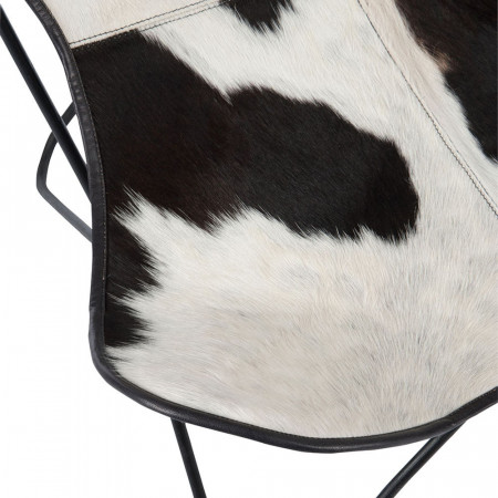 Fauteuil papillon peau de vache design - Cow 