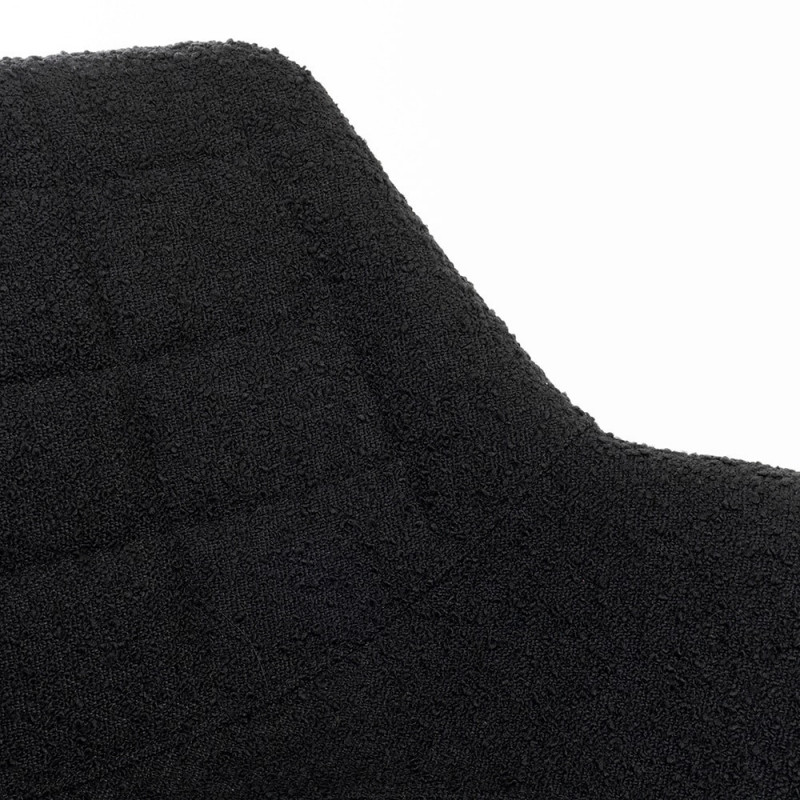 Chaise fauteuil design noir pivotant - Doulton 