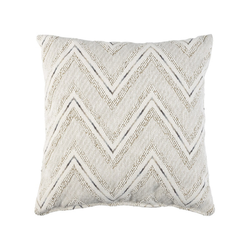 Coussin déco gris clair à motif 45x45 - Wad 