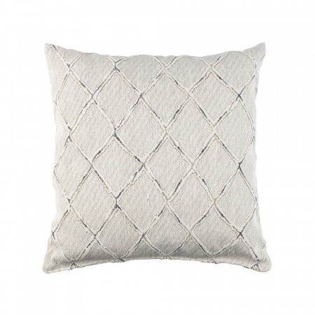 Coussin gris clair carré à motif 45x45 - Wad 