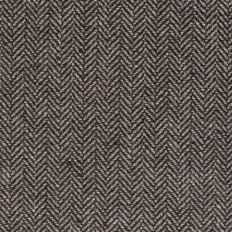 Fauteuil vintage tissu marron et bois foncé - Duran 