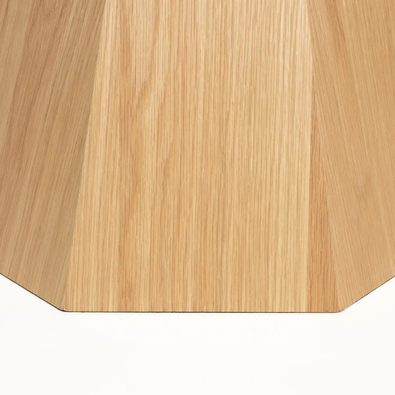 Table à manger ronde en bois pied central design - Lotus 