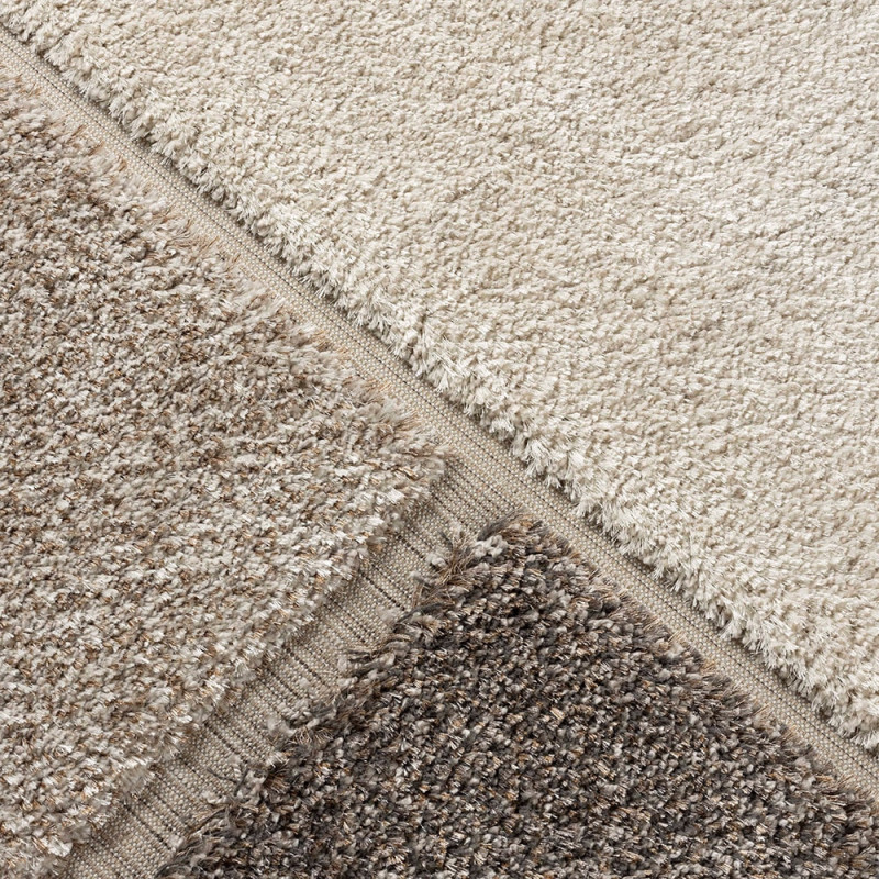 Tapis ovale en jute naturelle et teintée