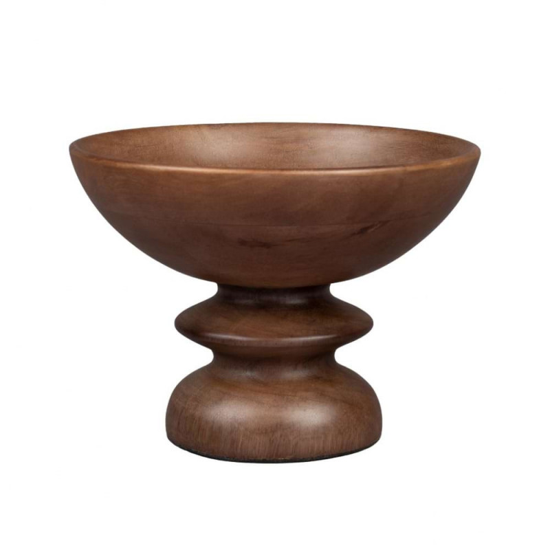 Grand Bol En Bois Massif - Saladier Rustique Pour Fruits, Pâtes, Pain - Décoration De Table - 11