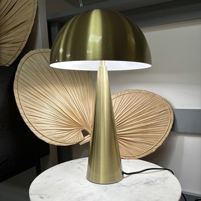 Grande lampe doré design Hubsch - Lafo Référence : CD_Lu48H-02