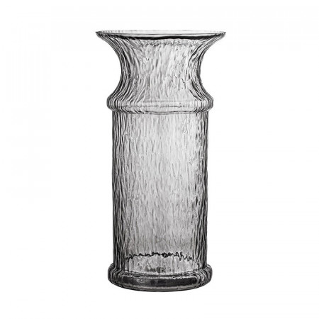 Vase en verre gris texturé Creative Collection by Bloomingville - Dida 