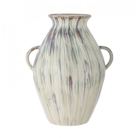 Vase en céramique avec poignées peint à la main Bloomingville - Sanella 