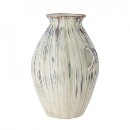 Vase en céramique avec poignées peint à la main Bloomingville - Sanella 