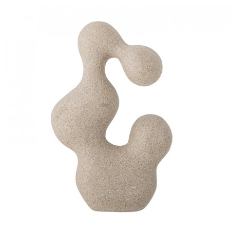 Sculpture décorative design en résine couleur sable Bloomingville - Alina 