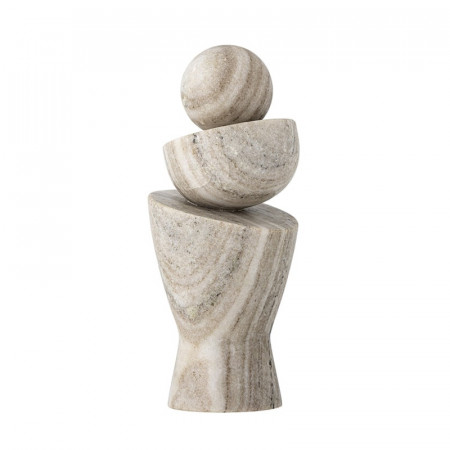 Sculpture déco en marbre naturel géométrique Bloomingville - Lazise 