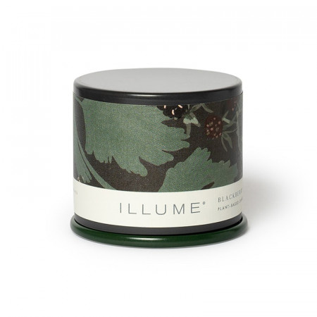 Bougie parfumée jasmin, baies fraîches et ambre liquide boîte métal 85g Illume - Blackberry Absinthe 