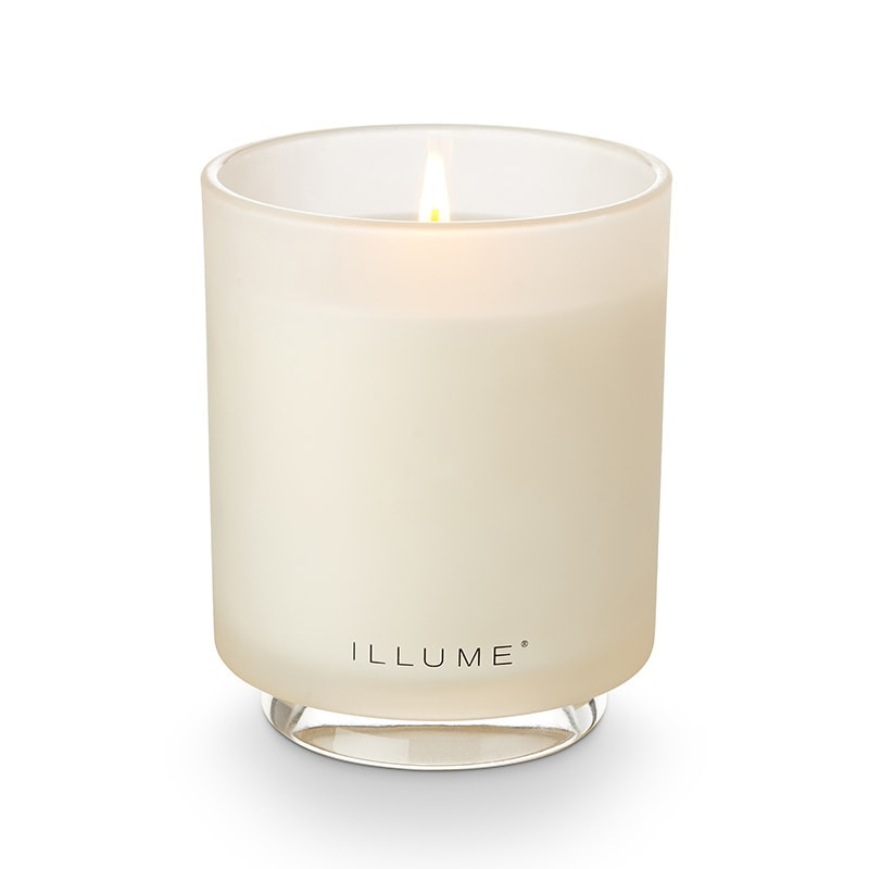 Bougie parfumée fleurs de citronnier, brume océanique et sable ambré en verre 335g Illume - Driftwood 