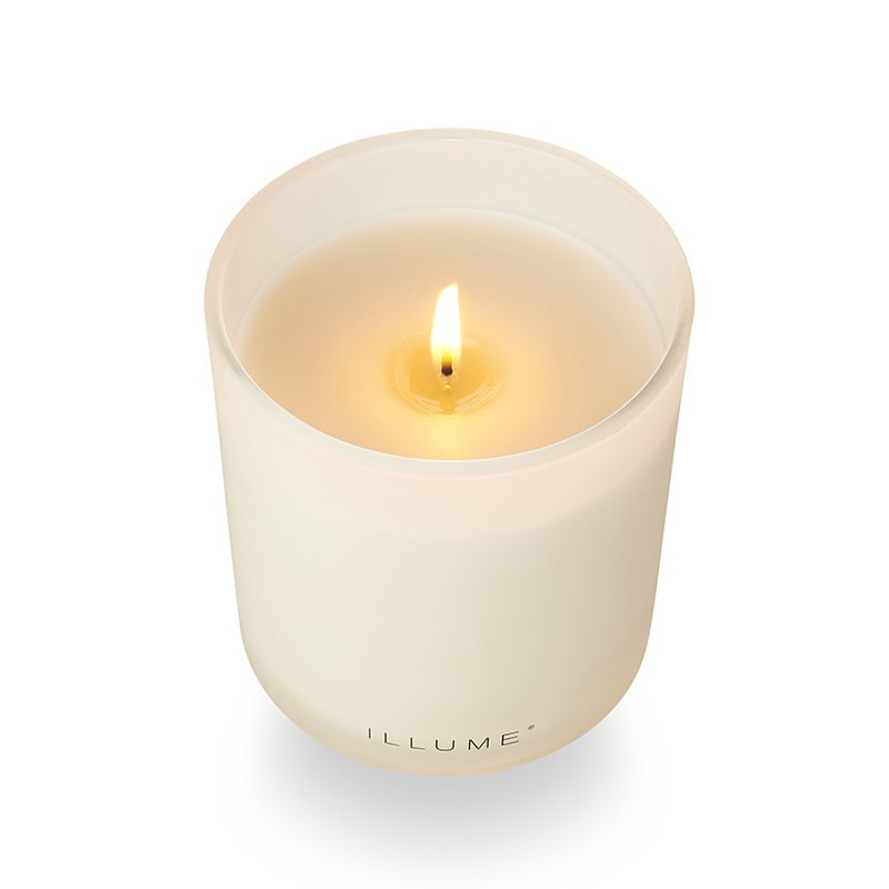 Bougie parfumée fleurs de citronnier, brume océanique et sable ambré en verre 335g Illume - Driftwood 