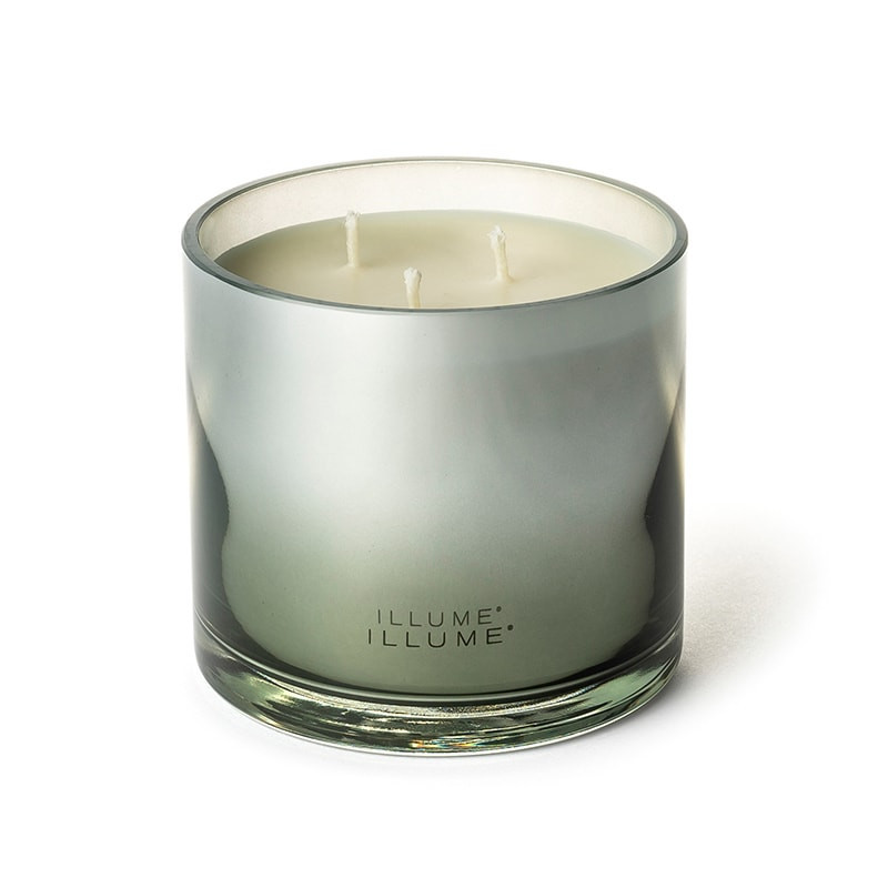Bougie parfumée jasmin et embruns marins salés en verre avec couvercle 590g Illume - Fresh Sea Salt 