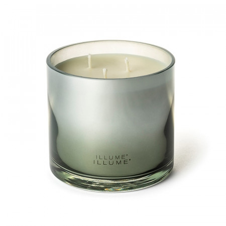 Bougie parfumée jasmin et embruns marins salés en verre avec couvercle 590g Illume - Fresh Sea Salt 