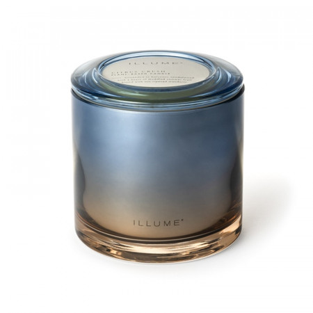 Bougie parfumée bois de santal, fruits d'été et mandarine en verre avec couvercle 590g Illume - Citrus Crush 