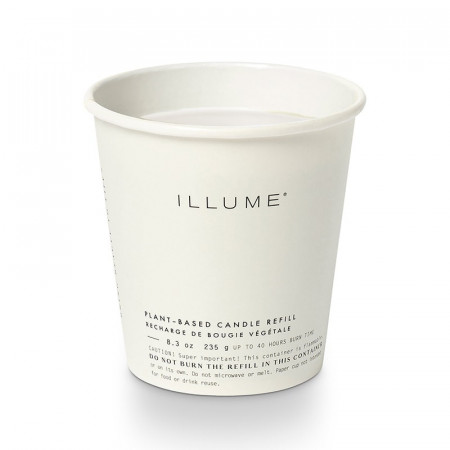 Recharge bougie parfumée feuilles vertes, pluie fraîche et éclats de citron 235g (environ 40h) Illume - Hidden Lake 