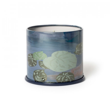 Bougie parfumée feuilles vertes, pluie fraîche et éclats de citron boîte métal 335g Illume - Hidden Lake 