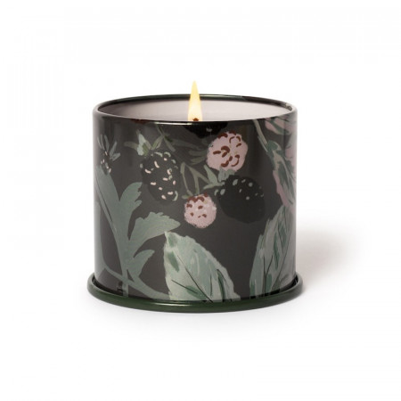 Bougie parfumée jasmin, baies fraîches et ambre liquide boîte métal 335g Illume - Blackberry Absinthe 