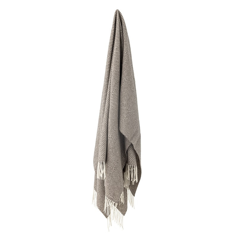 Plaid en laine mérinos avec motif géométrique Bloomingville - Hoshi 