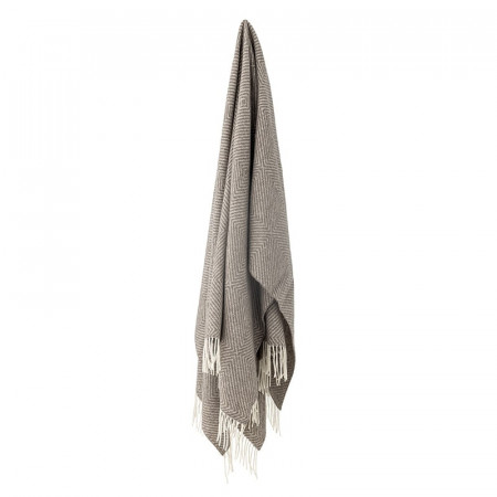 Plaid en laine mérinos avec motif géométrique Bloomingville - Hoshi 