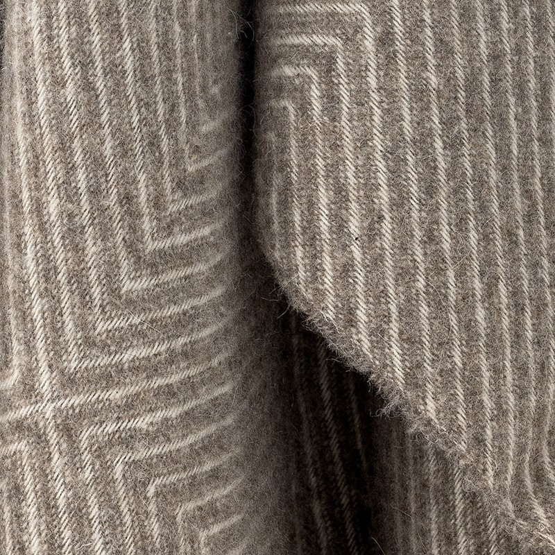 Plaid en laine mérinos avec motif géométrique Bloomingville - Hoshi 