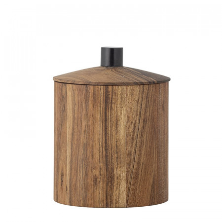 Petit pot avec couvercle en bois d'acacia - Petro 