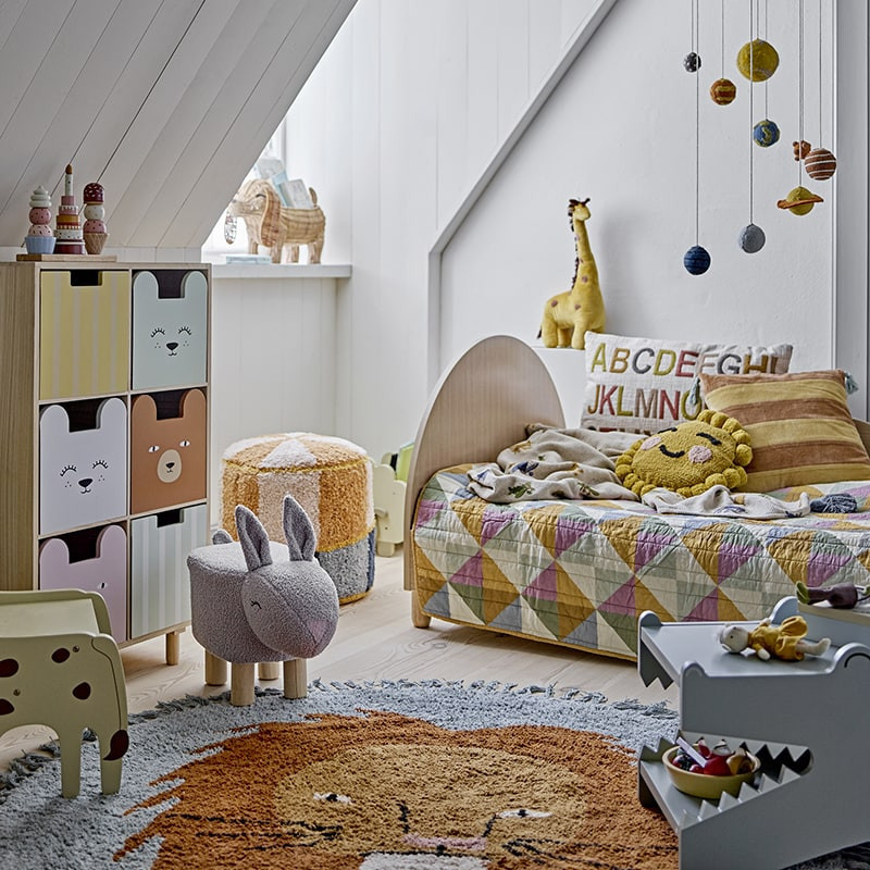 Coussin enfant avec alphabet coloré Bloomingville - Lexi 