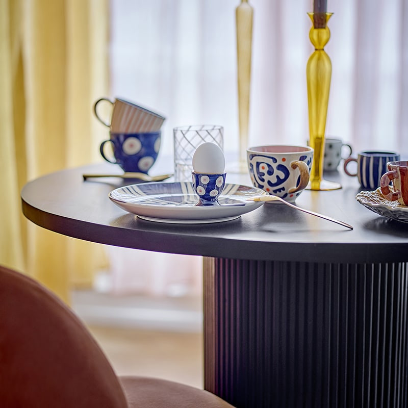 Lot de 3 tasses en grès tons bleus Bloomingville - Eviaya 