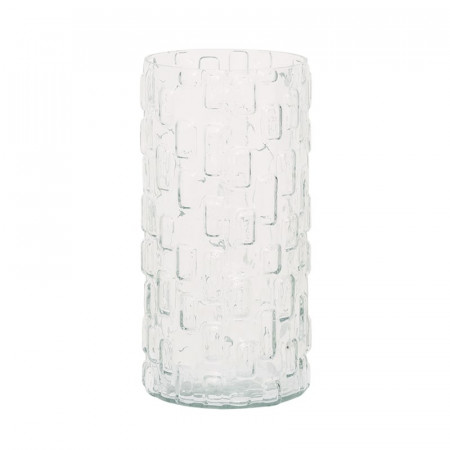 Vase avec design 3D en verre transparent Urban Nature Culture - Esa 