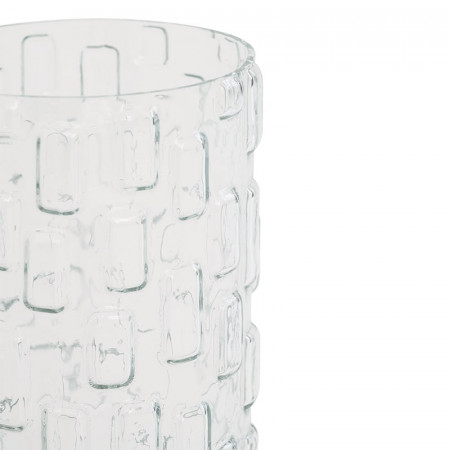 Vase avec design 3D en verre transparent Urban Nature Culture - Esa 