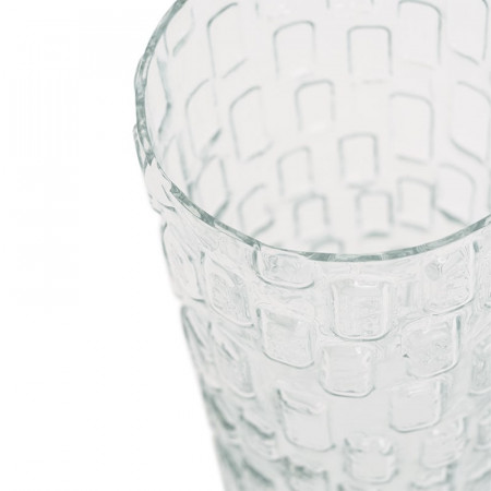 Vase avec design 3D en verre transparent Urban Nature Culture - Esa 
