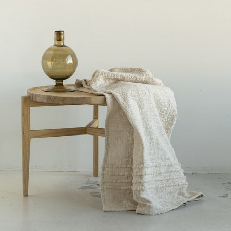Table d'appoint ronde en bois indonésien Urban Nature Culture - Dizain 