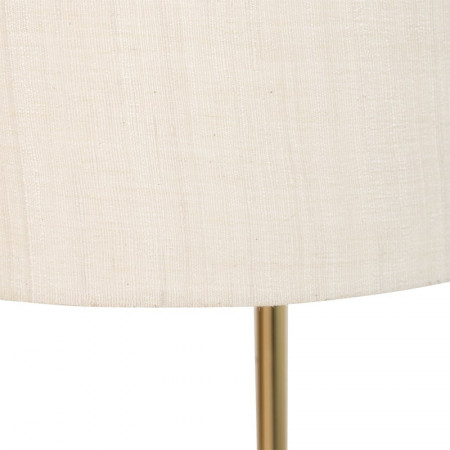Lampadaire design 170cm doré et abat-jour en soie couleur thé Urban Nature Culture - Oro 