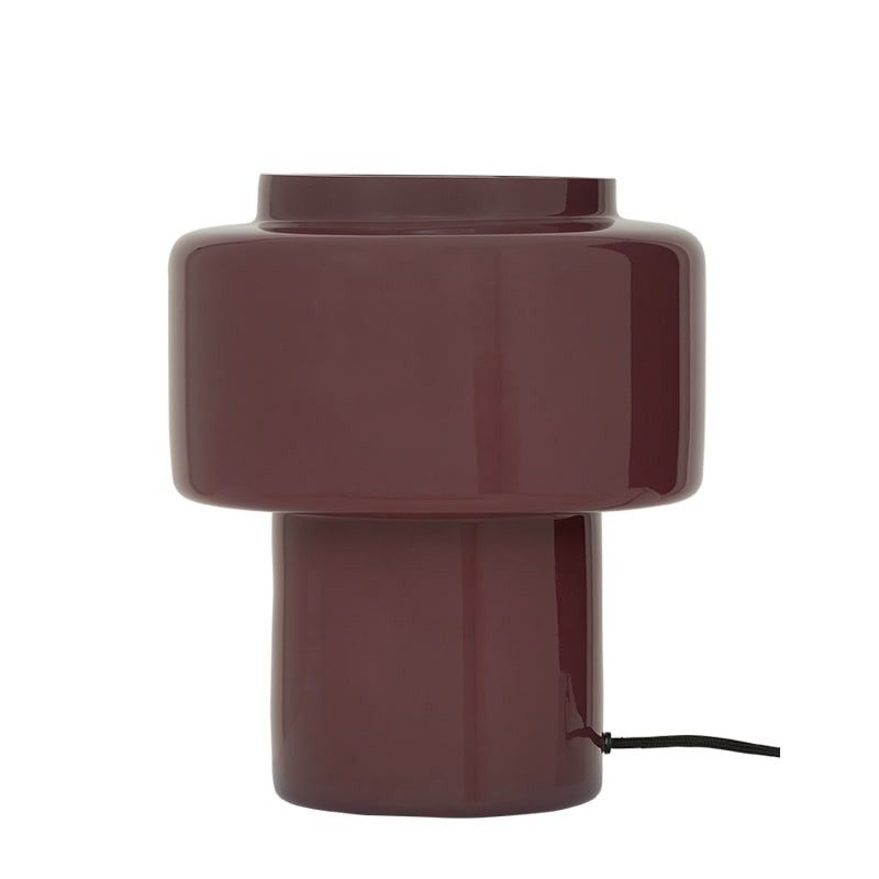 Lampe de table ou de chevet en verre opaque caramel fudge Urban Nature Culture - Finn 
