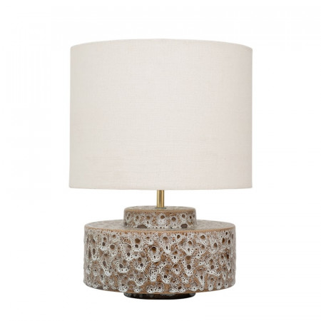 Lampe de table céramique émail réactif marron style nature Urban Nature Culture - Ivy 